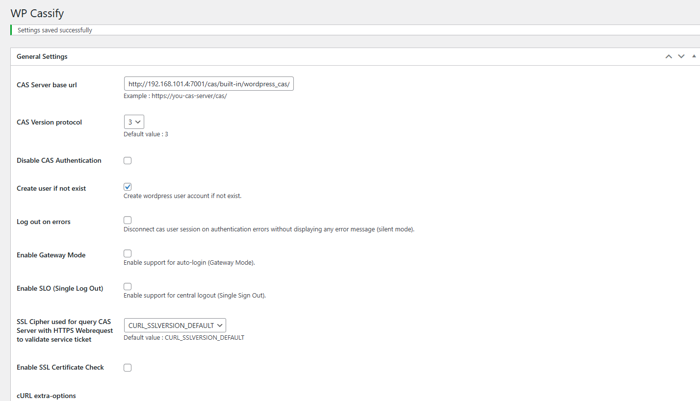 General Settings