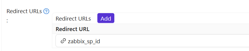 Redirect URL