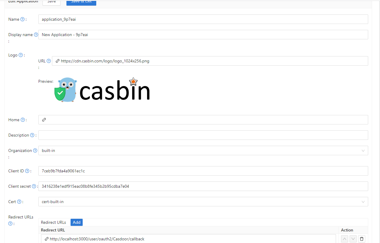 Create an Hanzo IAM application